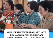 Wujudkan Kesetaraan Gender, Ketua TP PKK Karo Hadiri Sosialisasi Pengarusutamaan Gender 2026