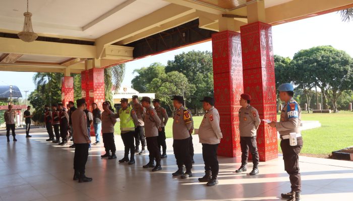 Polres Banyuasin Gelar Pengamanan Ketat dan Pengecekan Gereja Menjelang Peringatan Wafat Isa Almasih