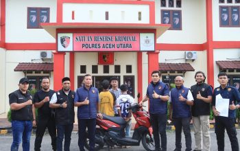 Sat Reskrim Polres Acèh Utara Ungkap Kasus Curanmor dalam 1×12 Jam