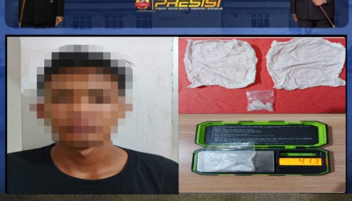 Baru Genap 19 Tahun, Petani Muda di Lempuing Jaya OKI Sudah Edarkan Sabu — Polres OKI Bekuk dan Sita 4,13 Gram