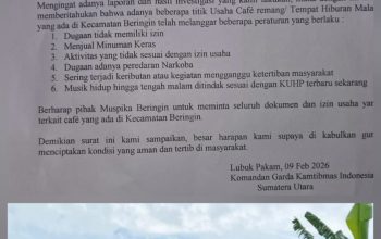 Sinergi Satpol PP dan BNNK Deli Serdang Berantas Narkoba Dan Bangunan Liar dan Tiga Cafe di Kec. Beringin