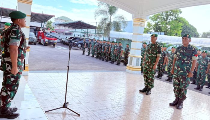 Dandim 0103/Aceh Utara Pimpin Korps Raport, 56 Prajurit Naik Pangkat