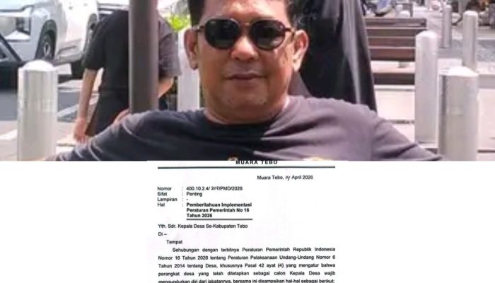 Aktivis Tebo, Hafizan Romy Faisal, soroti kebijakan PMD yang dinilai tidak jelas dan merugikan calon kepala desa.