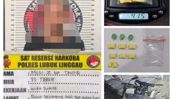 Pesan Antar Ekstasi via COD Lintas Provinsi, Kurir dari Riau Diringkus Satresnarkoba