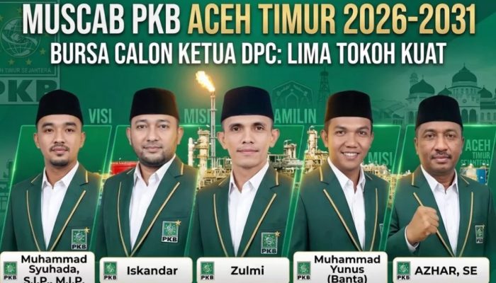 PKB Aceh Timur Gelar Muscab Tahun 2026, Ini Nama-nama Calon Ketua DPC 2026-2031