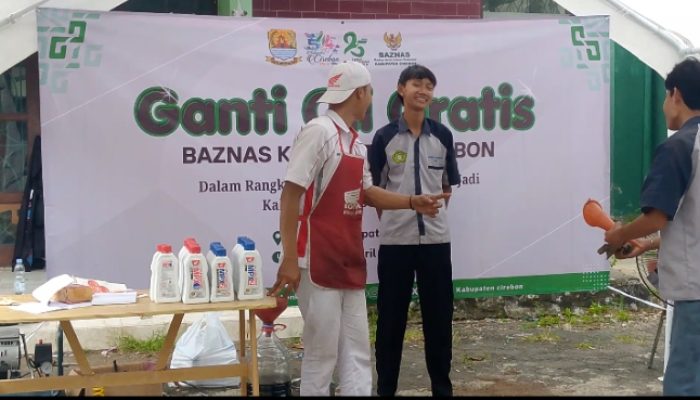 BAZNAS Kabupaten Cirebon Gelar Donor Darah dan Ganti Oli Gratis