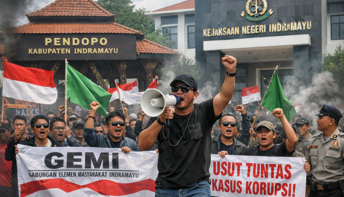 Janji Aksi Damai, GEMI Kepung Kejari dan Pendopo Soroti Dugaan Korupsi