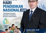 kepala Dinas pendidikan dan kebudayaan tanjung jabung timur ucapkan selamat hari pendidikan Nasional 2026