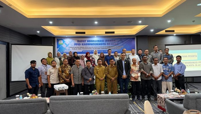 Diskominfo Aceh Timur Ikuti Rakor PPID Kabupaten/Kota Se-Aceh Tahun 2026