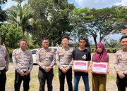 Polres Banyuasin Produktif Sosialisasi Safety Driving di Tanjung Lago, Ajak Masyarakat Tertib Berlalu Lintas