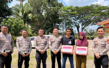Polres Banyuasin Produktif Sosialisasi Safety Driving di Tanjung Lago, Ajak Masyarakat Tertib Berlalu Lintas