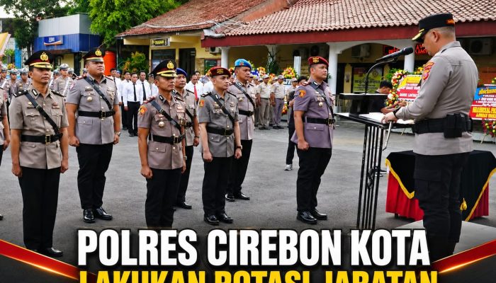 Polres Cirebon Kota Lakukan Rotasi Jabatan untuk Penyegaran Organisasi ‎