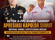 APPI Sumut Apresiasi Langkah Tegas Polda Sumut Berhentikan Tidak Dengan Hormat Anggota Polisi yang Terlibat Dengan Narkoba