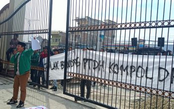 HMI Gelar Aksi Damai di Polda Sumut, Tolak Banding PTDH Kompol DK