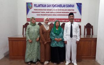 Pelantikan Dan Pengambilan Sumpah mutasi Jabatan Kasun ngrandu ke kasi pemerintahan,Desa Morosunggingan Peterongan jombang