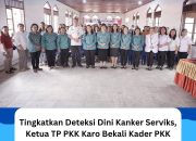 Ketua TP PKK Karo Bekali Kader PKK Kabanjahe Pelatihan IVA Test