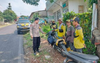 Polsek Pasawahan Patroli Dialogis, Imbau Pekerja Utamakan Keselamatan dan Waspada Curanmor