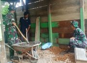 Satgas TMMD ke 128 Kodim 0420/Sarko Buatkan Kamar Mandi Untuk Keluarga Pak Lukman 