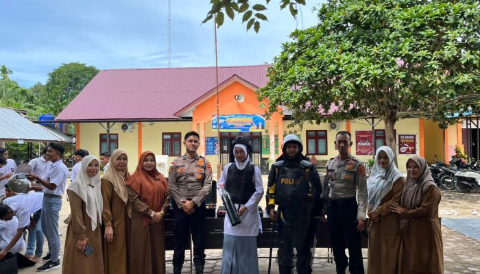 Bertajuk “Samapta Sahabat Pelajar” Polres Aceh Utara Sambangi SMAN 1 Paya Bakong