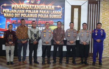 Dukung Infrastruktur Maritim, Polda Sumatera Selatan Perkuat Sinergi Aset Bersama PT Pertamina (Persero)