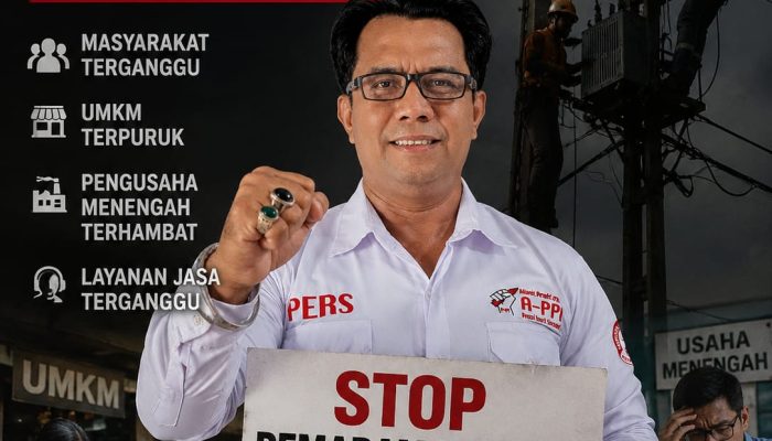 A-PPI Sumut Hardep angkat bicara Pemadaman Massal Sumbagut Rugikan Semua Kalangan, Kepala & Direktur harus Bertanggung Jawab   