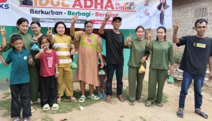 Kurban Hari Raya idul Adha Satu  Ekor  Sapi Dari DPRD Fajri partai PKS Dijadikan Ajang Politik Dari Nomor Urut 2 Calon Kades Pagar Puding Lamo Syafrizal Kacau