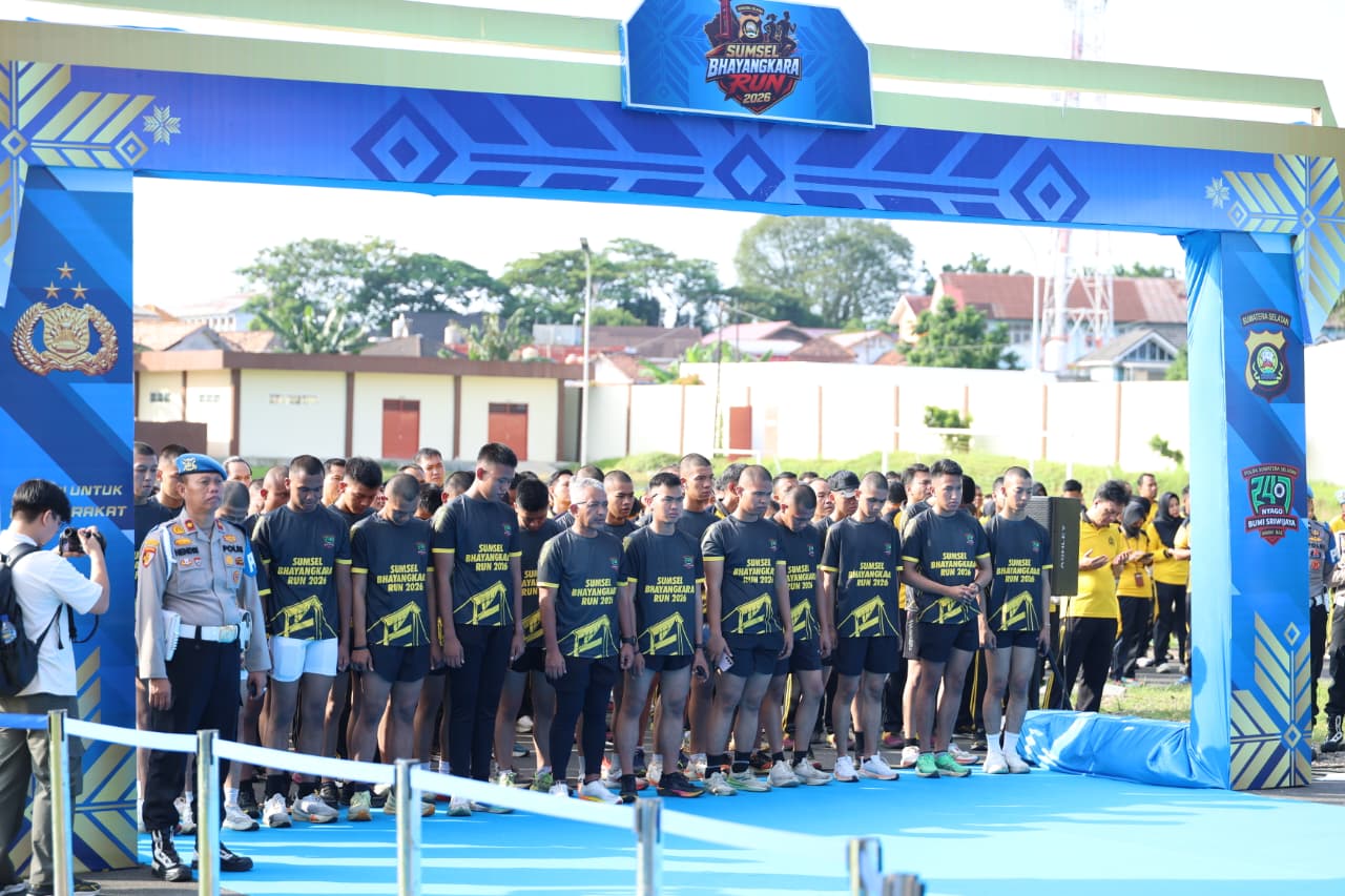 polda sumsel launching sumsel bhayangkara run 2026, kapolda undang 5.000 pelari rayakan hari bhayangkara ke-80 di jakabaring 8 IMG 20260529 WA0036