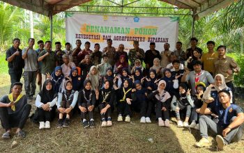 LIMA dan Pelajar Gelar Aksi Revegetasi Bantaran Sungai Matangkuli