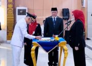 Sebanyak 53 Pejabat Administrator dan 164 Pejabat Pengawas Pemerintah Kabupaten Lampung Utara Dilantik