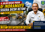 Empat Ruas Jalan Rusak Parah di Indramayu Segera Dicor Beton, Proyek Dimulai Pekan Depan