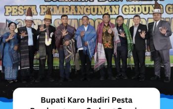 Bupati Karo Antonius Ginting Hadiri Pesta Pembangunan Gedung Gereja GKPS Syaloom Kabanjahe