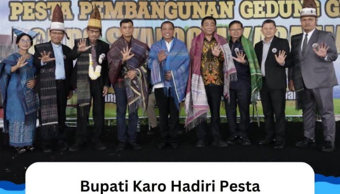 Bupati Karo Antonius Ginting Hadiri Pesta Pembangunan Gedung Gereja GKPS Syaloom Kabanjahe