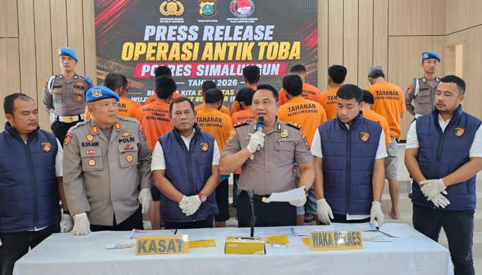 Sat Narkoba Polres Simalungun Torehkan Rekor Terbaik, Operasi Antik Toba 2026 Ringkus 53 Tersangka Dan Sita Lebih Dari Satu Kilogram Narkoba