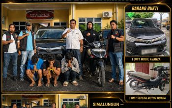 Sat Reskrim Polres Simalungun Tangkap Pelaku 3C, Tim Jatanras URC Ungkap Kasus dan Amankan Lima Tersangka