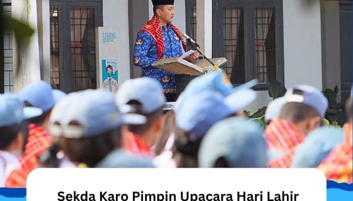 Sekda Karo Pimpin Upacara Hari Lahir Pancasila 2026 di SMAN 1 Kabanjahe
