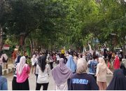 Suasana Car Free Day (CFD) Di kawasan Lapangan Merdeka Kota Langsa Berlangsung Meriah