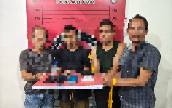 Empat Pria Beserta BB Sabu 64 Gram di Amankan Aparat Kepolisian