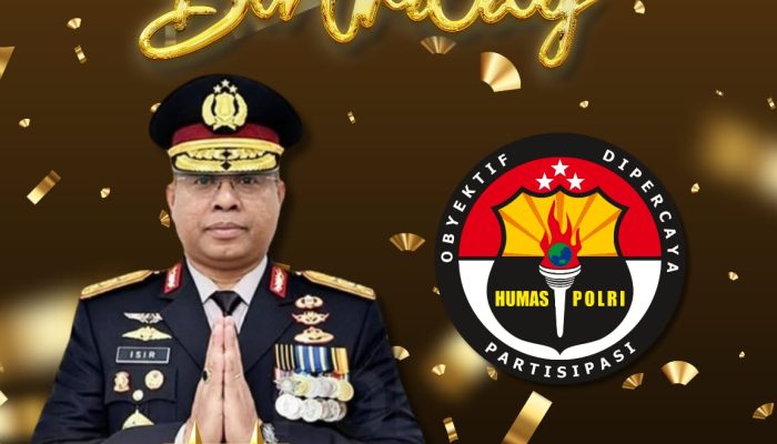 PW-FRN Counter Polri Ucapkan Selamat Ulang Tahun Ke-51 Kadivhumas Polri Irjen. Pol. Johnny Eddizon Isir