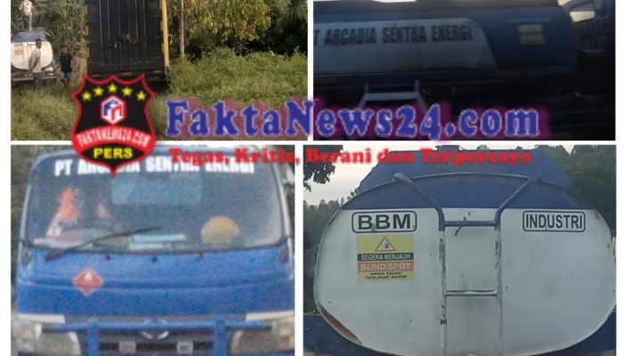 Dugaan Distribusi Solar Ilegal Kembali Mencuat Sebuah Mobil Tangki Biru Putih