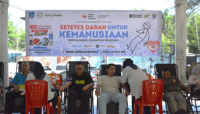 CFD Kota Langsa Kian Berwarna, Budaya, Kesehatan dan Aksi Kemanusiaan Menyatu di Lapangan Merdeka
