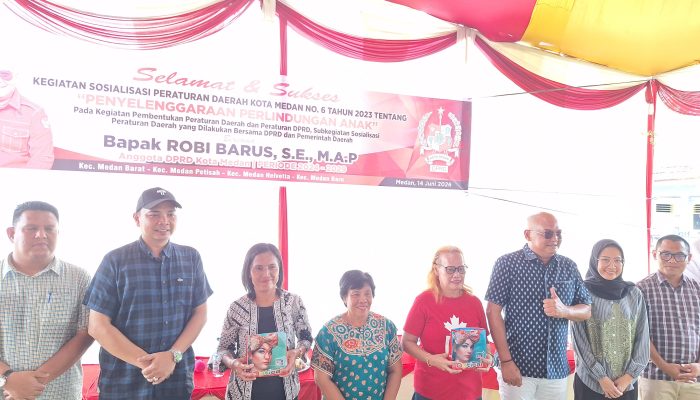 Sosper Robi Barus S.E M.A.P dengan Tema ” Penyelenggaraan Perlindungan Anak ” Dihadiri Warga Kecamatan Medan Helvetia*