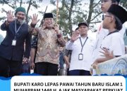Bupati Karo Lepas Pawai Tahun Baru Islam 1 Muharram 1448 H