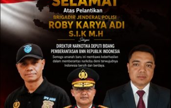PW-FRN Counter Polri DPC Cirebon Raya Ucapkan Selamat Atas Pelantikan Brigjen Pol. Roby Karya Adi Sebagai Direktur Narkotika BNN RI