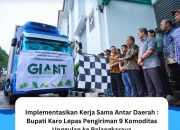 Bupati Karo Lepas Pengiriman 9 Komoditas Unggulan ke Palangkaraya