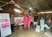Sambut Hari Bhayangkara ke-80, Polres Muba Ringankan Beban Keluarga Anak Penderita Hidrosefalus