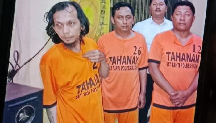 Trio ‘Wkwkwk’ Ditahan Polres Blitar: Rugi Hampir Rp450 Juta, Penyewaan Minta Kades Kemiri Ikut Bertanggung Jawab