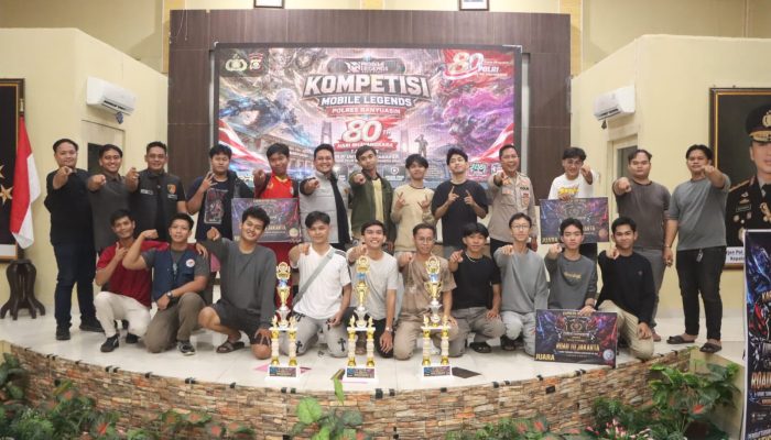 Polres Banyuasin Sukses Gelar E-Sport Mobile Legends Kapolri Cup 2026, Wadah Kreativitas dan Sportivitas Generasi Muda