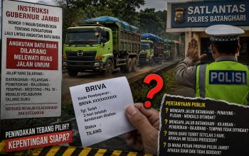 BRIVA Terbit Setelah 3 Hari, Publik Pertanyakan Pengawasan Propam Polda Jambi dan Konsistensi Penindakan Angkutan Batu Bara di Batanghari
