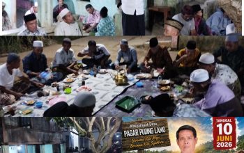 masyarakat desa pagar puding lamo kecamatan serai serumpun penuhi acara halal bihalal calon kades nomor urut 03 edi yanto 6 InShot 20260601 131616429