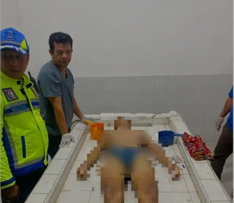 Kecelakaan Maut di Sei Rampah Remaja Tewas Tabrak Truk Kontainer Parkir